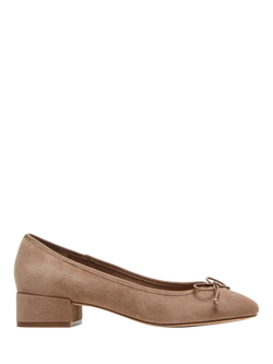Steve Madden Cherisher Suede Blend Ballerina Pumps, Taupe, Taupe