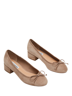 Steve Madden Cherisher Suede Blend Ballerina Pumps, Taupe - view 2, Taupe