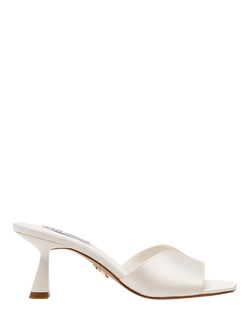 Steve Madden Ivie Flared Heel Mule Sandals, Ivory Pearl, Ivory Pearl