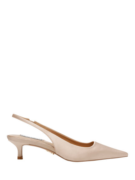 Steve Madden Kari Kitten Heel Slingback Court Shoes, Champagne, Champagne
