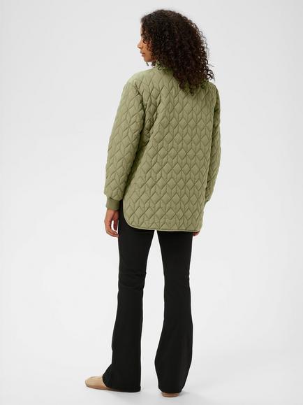 KAFFE Leila Quilted Jacket, Dusky Green - view 2, Dusky Green