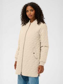 KAFFE Lelia Quilted Jacket, Feather Grey