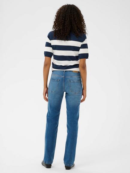 KAFFE Maris Cotton Blend Straight Jeans - view 2, Medium Blue