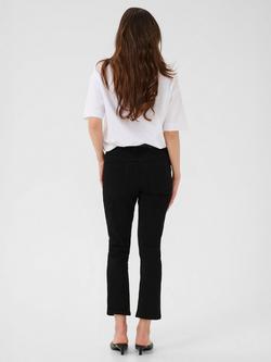 KAFFE River Cotton Blend Straight Jeans - view 2, Black Deep