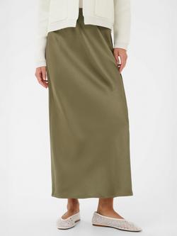 KAFFE Lotte Midi Skirt, Dusky Green
