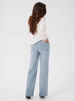 KAFFE Meadow Cotton Blend Loose Regular Jeans - view 2, Light Blue Washed