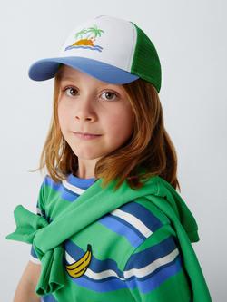 John Lewis Kids' Colour Block Baseball Cap, Multi, Multi