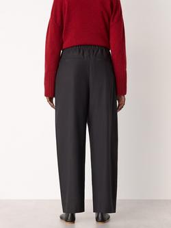 Whistles Regular Fit Pleated Barrel Trousers - view 2, Black