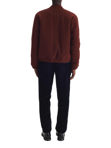 Maison Standards Cambridge Bomber Jacket, Terracotta - view 2, Terracotta