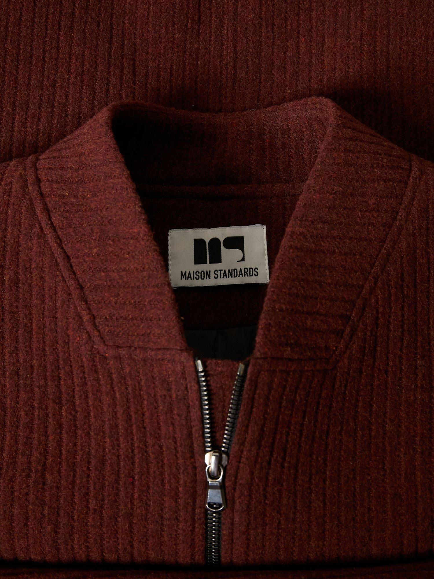 Product image 5 of 7, which shows Maison Standards Cambridge Bomber Jacket, Terracotta, S