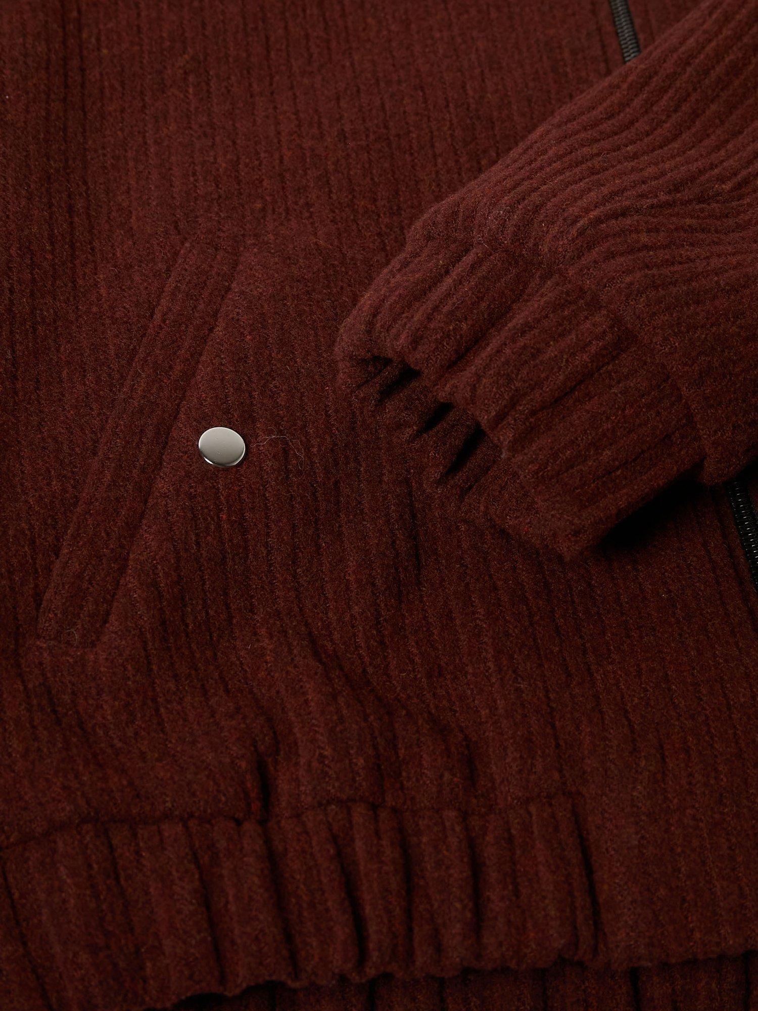 Product image 7 of 7, which shows Maison Standards Cambridge Bomber Jacket, Terracotta, S