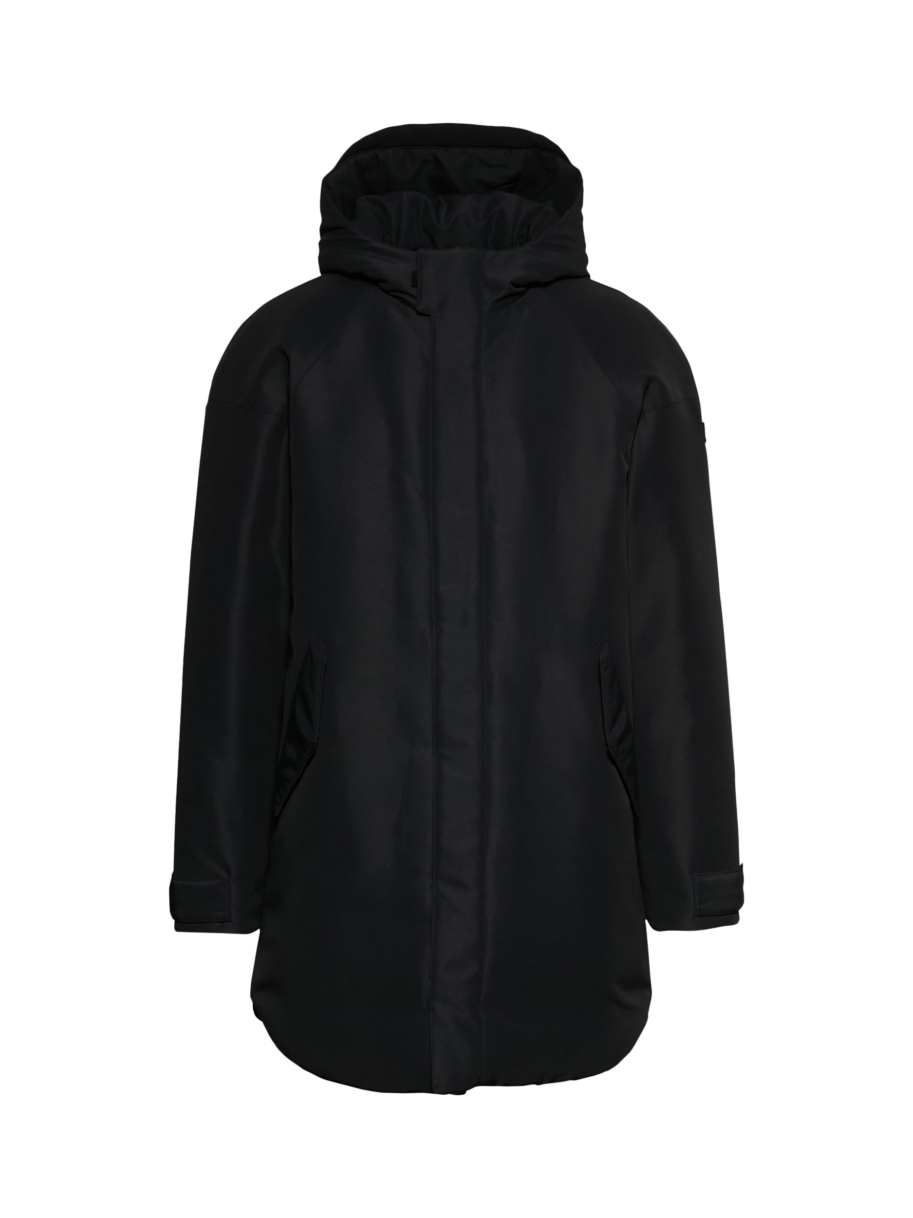 Product image 4 of 7, which shows Maison Standards Somerset Oversized Parka Jacket, Black, S
