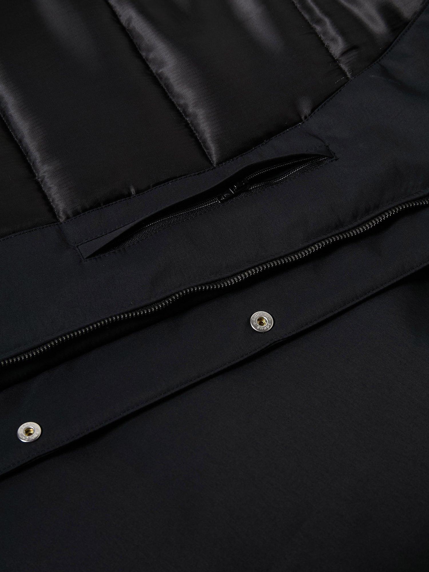 Product image 5 of 7, which shows Maison Standards Somerset Oversized Parka Jacket, Black, S