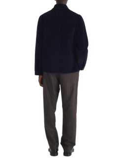 Maison Standards Vallauris Cropped Painter Jacket, Navy - view 2, Navy