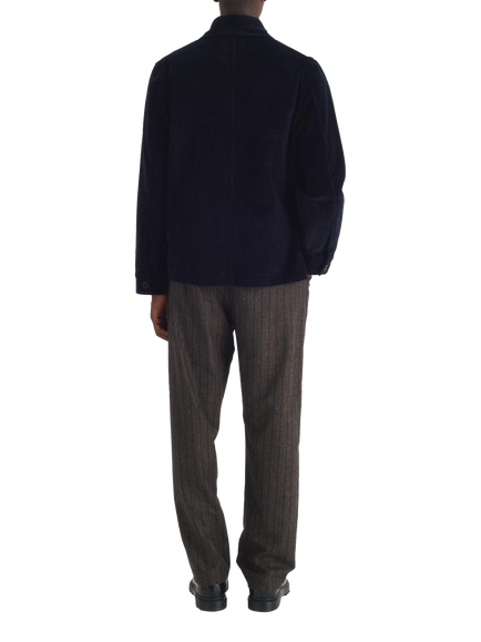 Maison Standards Vallauris Cropped Painter Jacket, Navy - view 2, Navy