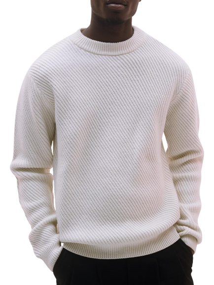 Maison Standards Columbia Wool Crew Neck Jumper, Ecru