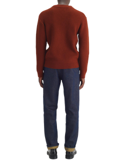 Maison Standards Columbia Wool Crew Neck Jumper - view 2, Rust