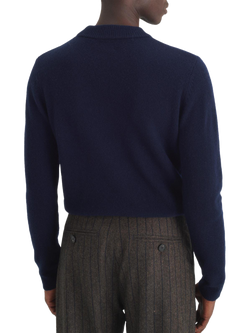 Maison Standards Esteban Wool Crew Neck Jumper - view 2, Navy