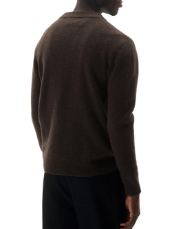 Maison Standards Esteban Wool Crew Neck Jumper - view 2, Dark Brown