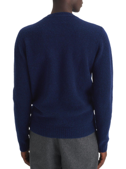 Maison Standards Gary Wool Blend Crew Neck Jumper - view 2, Sky Blue