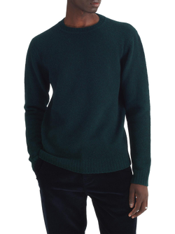 Maison Standards Gary Wool Blend Crew Neck Jumper, British Green