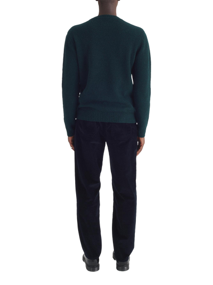 Maison Standards Gary Wool Blend Crew Neck Jumper - view 2, British Green