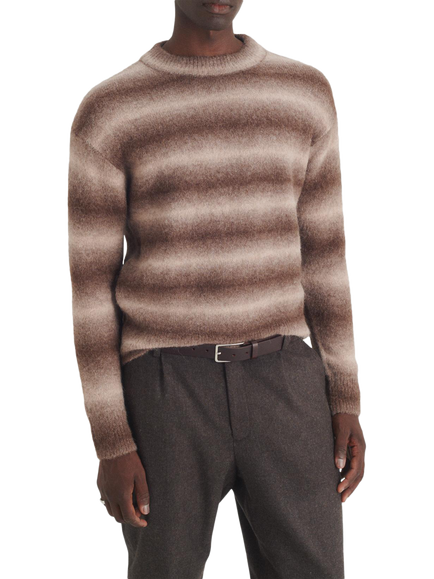 Maison Standards Sheffield Alpaca Blend Jumper, Brown/Multi, Brown/Multi