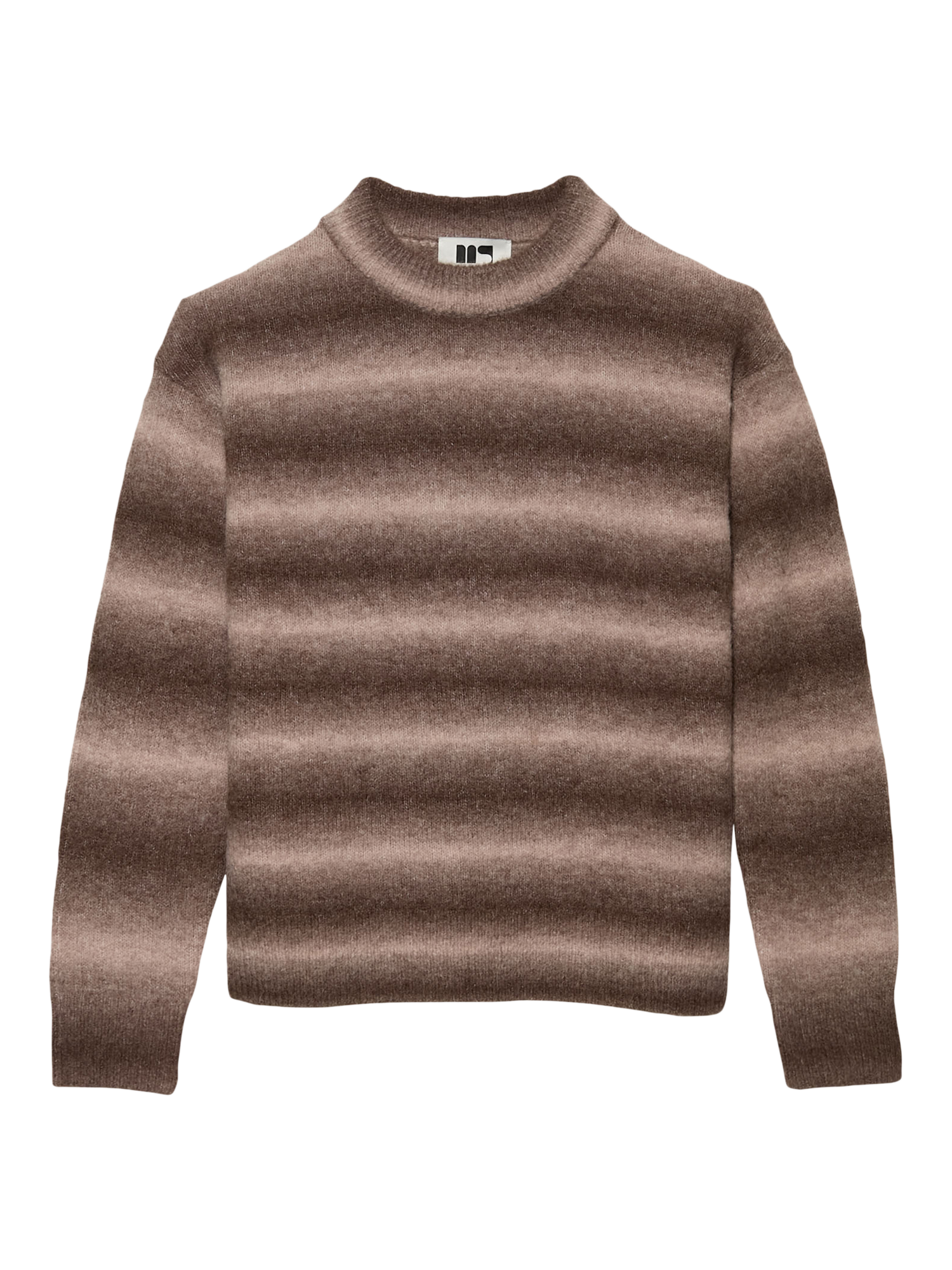 Product image 5 of 6, which shows Maison Standards Sheffield Alpaca Blend Jumper, Brown/Multi, S
