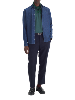 Maison Standards Peter Regular Fit Denim Shirt - view 2, Stone