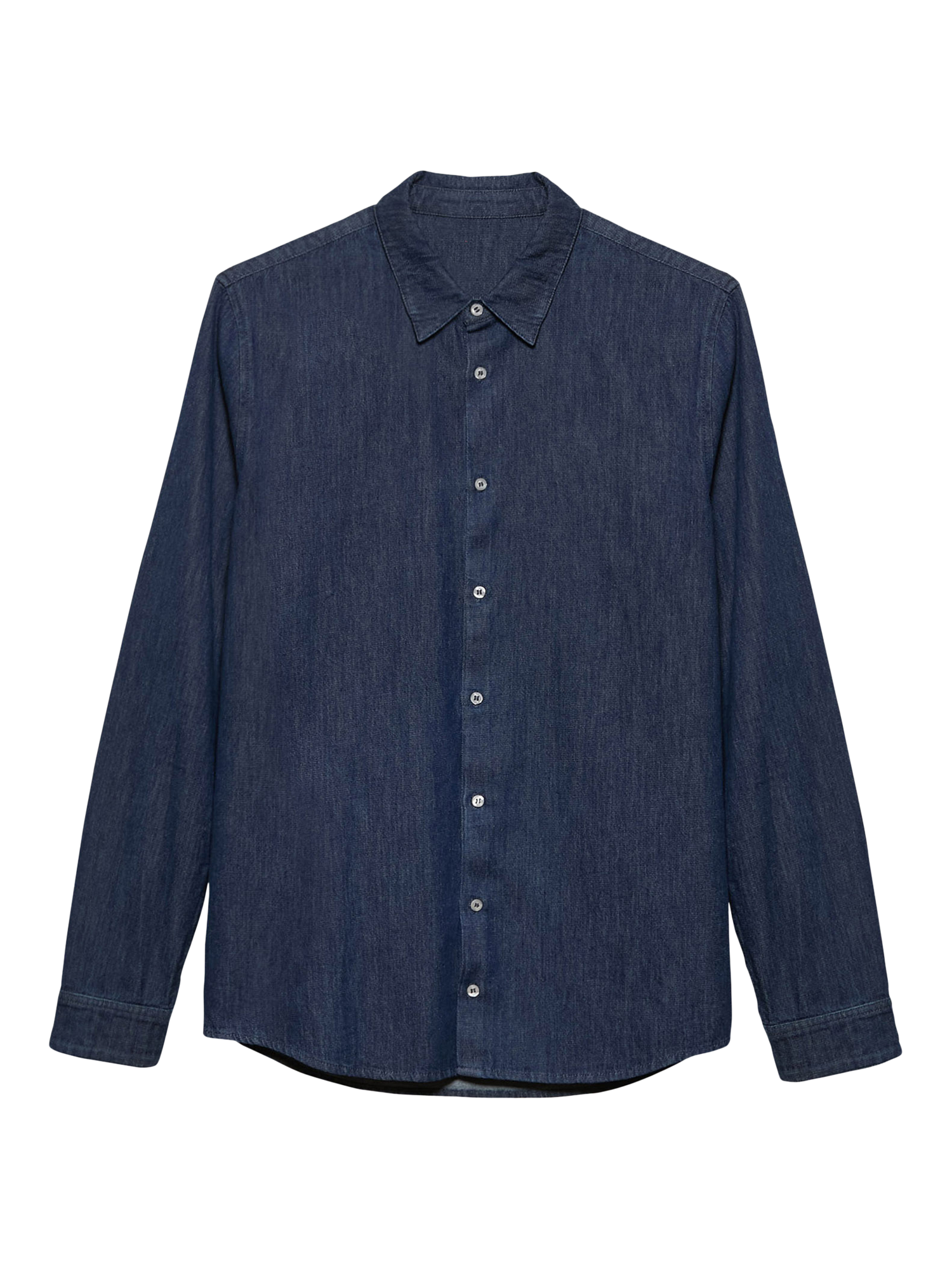 Product image 4 of 6, which shows Maison Standards Peter Regular Fit Denim Shirt, Stone, S