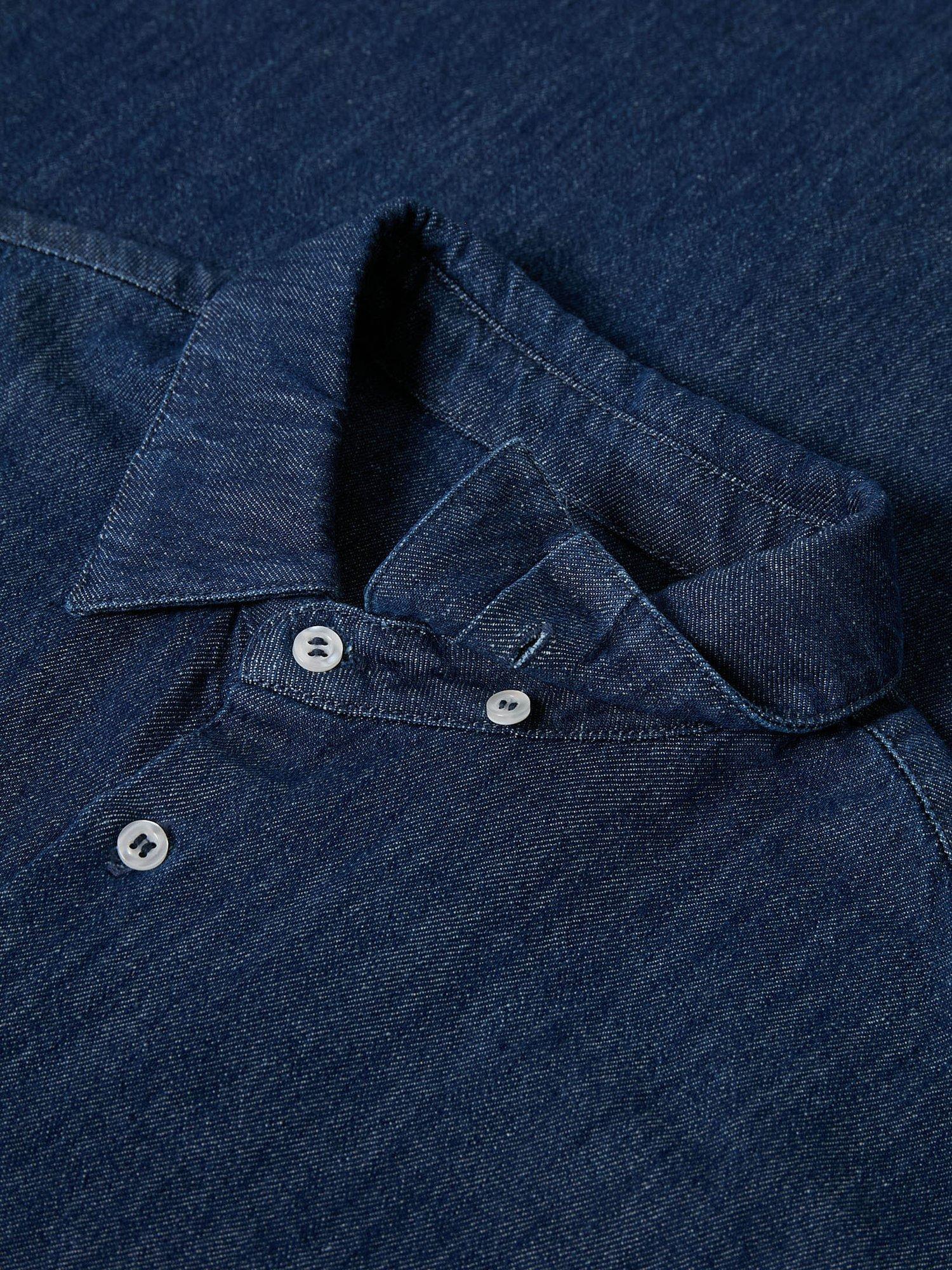 Product image 5 of 6, which shows Maison Standards Peter Regular Fit Denim Shirt, Stone, S