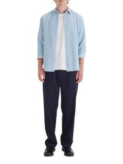 Maison Standards Peter Regular Fit Denim Shirt, Ultra Bleach