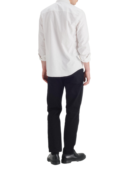 Maison Standards Peter Cotton Slim Fit Oxford Shirt - view 2, White