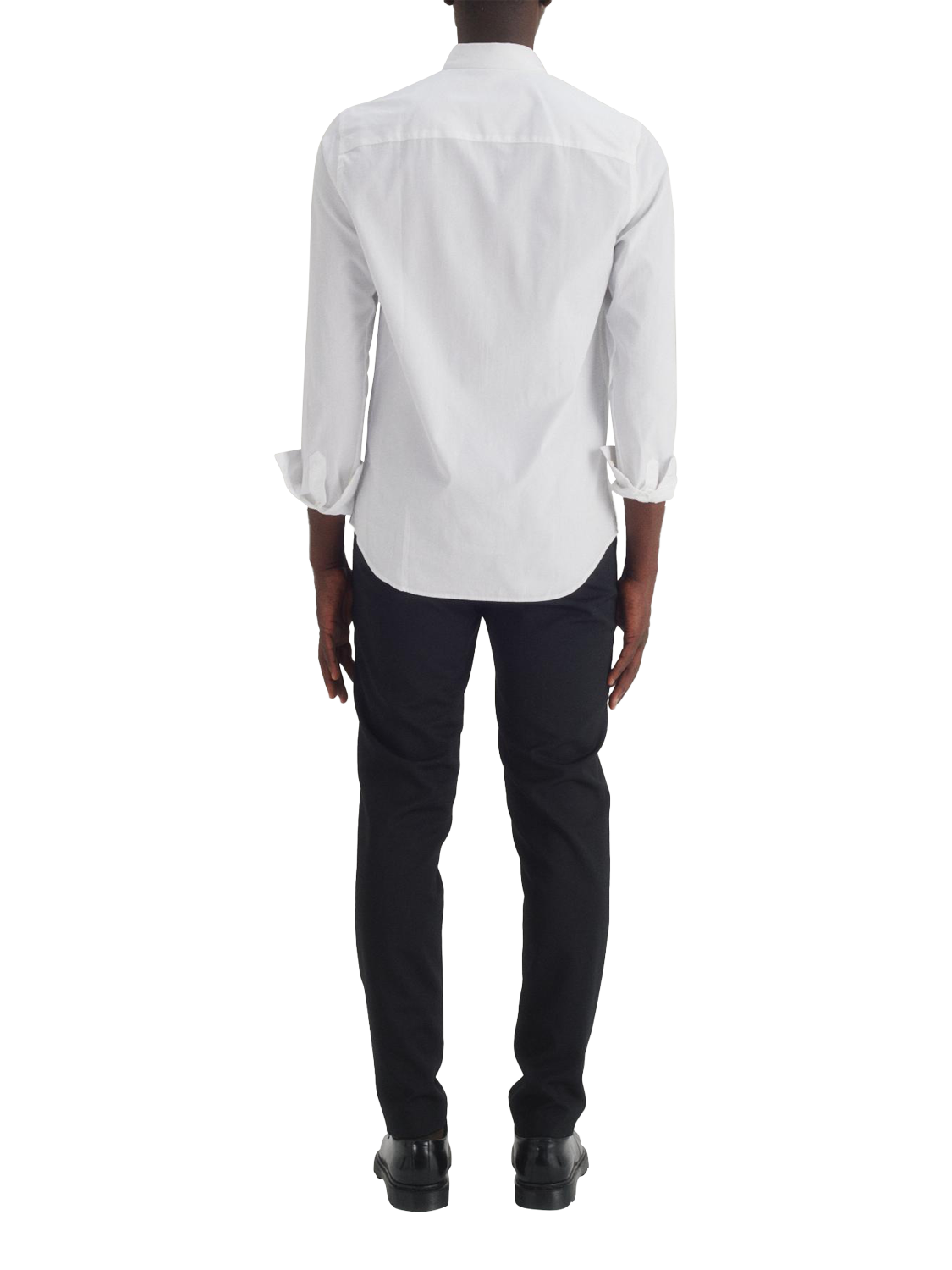 Product image 2 of 5, which shows Maison Standards Peter Cotton Slim Fit Poplin Shirt, White, S