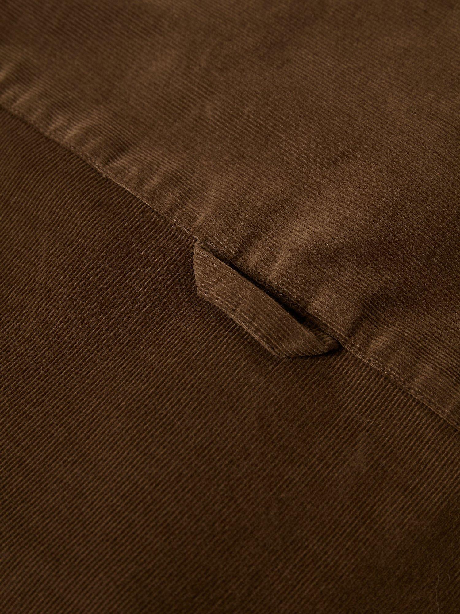 Product image 7 of 7, which shows Maison Standards Soho Cotton Velvet Shirt, Brown, S
