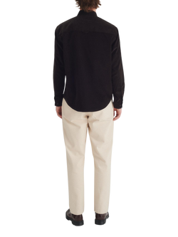 Maison Standards Cotton Regular Fit Soho Velvet Shirt, Dark Chocolate - view 2, Dark Chocolate