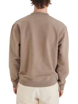 Maison Standards Harlem Cotton Crew Neck Sweatshirt - view 2, Hazelnut