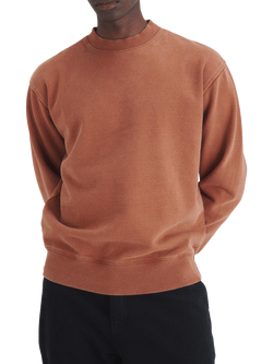Maison Standards Harlem Cotton Crew Neck Sweatshirt, Mahogany