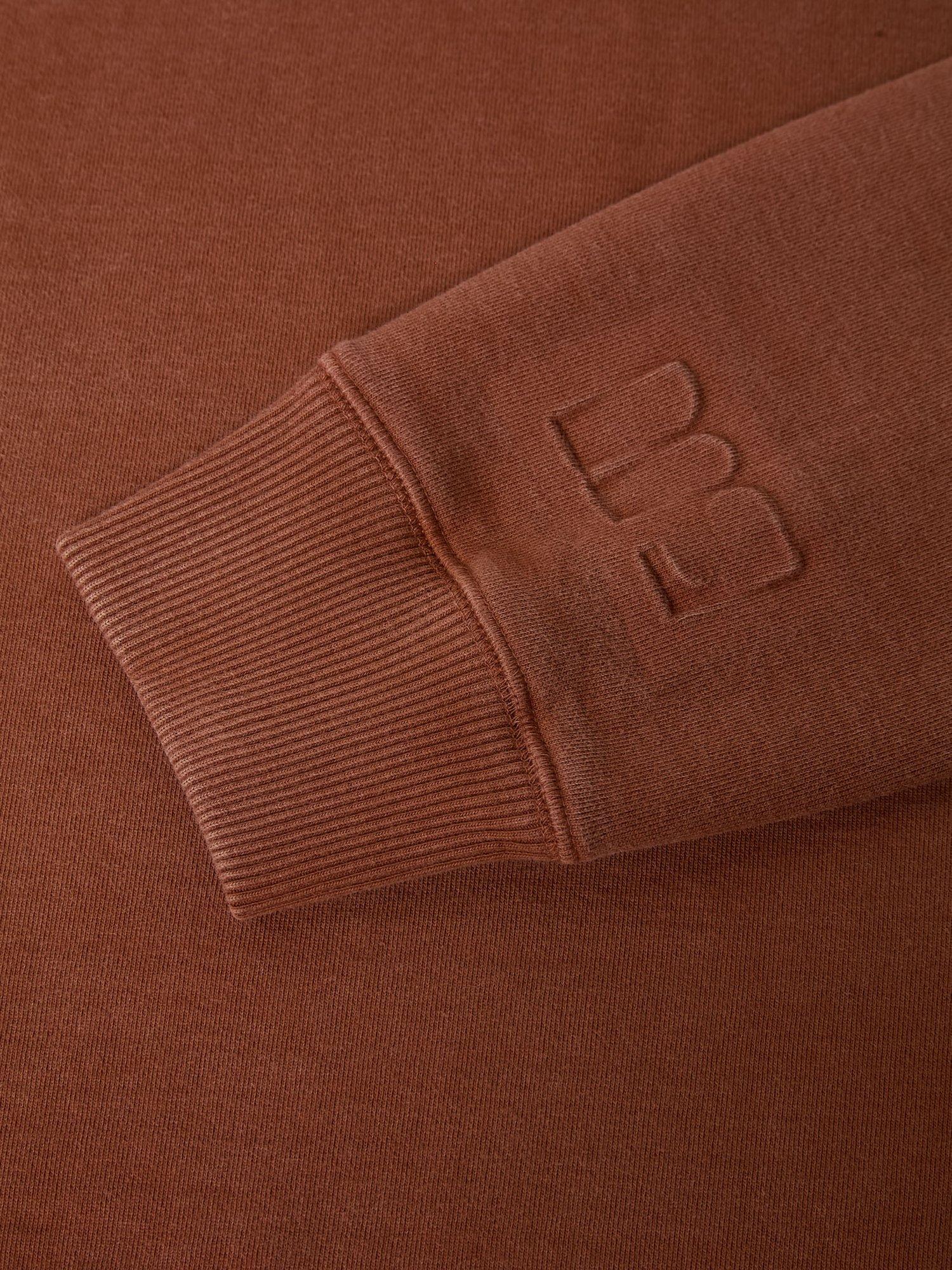 Product image 7 of 7, which shows Maison Standards Harlem Cotton Crew Neck Sweatshirt, Mahogany, S