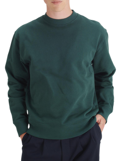 Maison Standards Harlem Cotton Crew Neck Sweatshirt, British Green