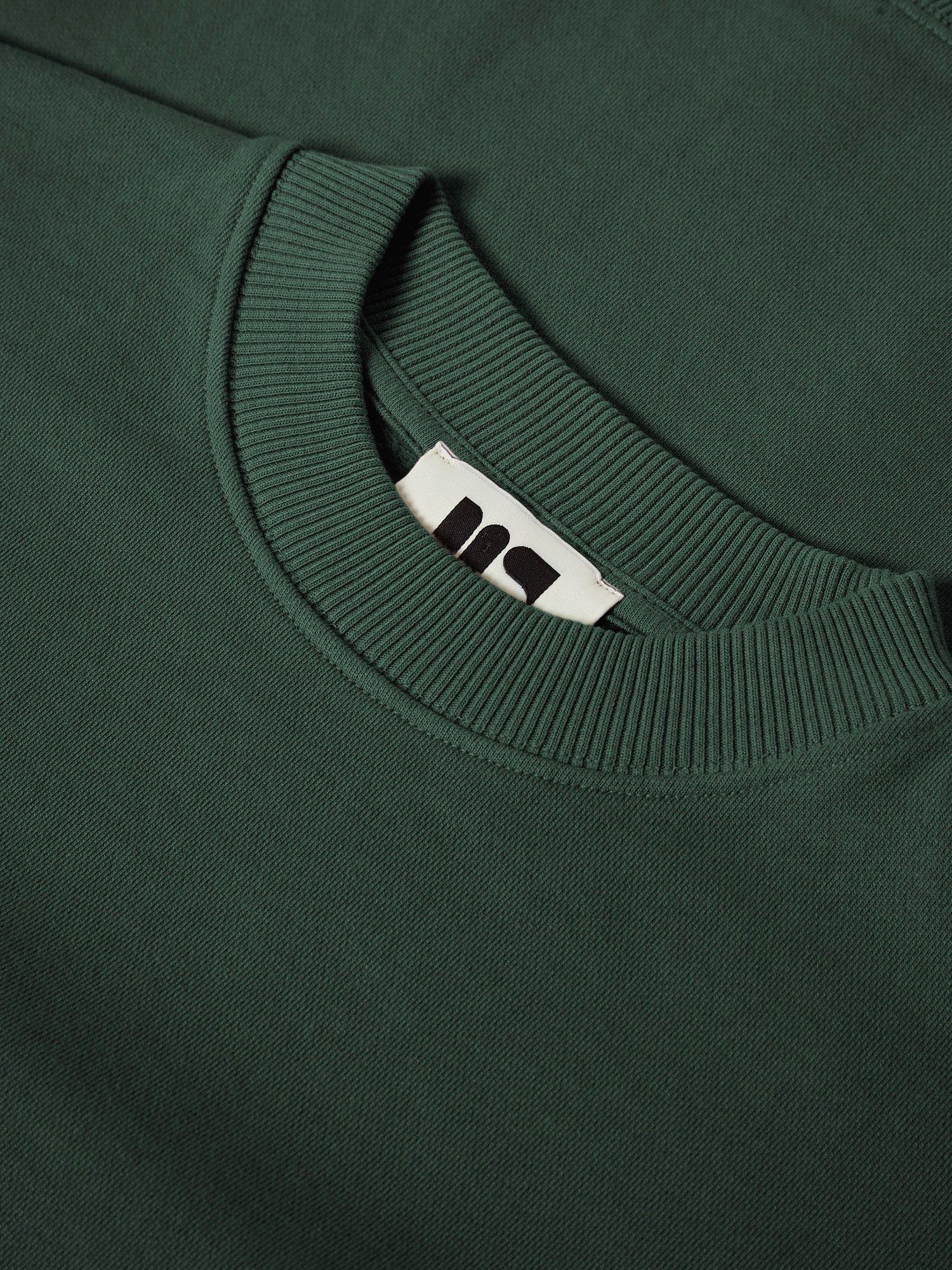 Product image 6 of 7, which shows Maison Standards Harlem Cotton Crew Neck Sweatshirt, British Green, S