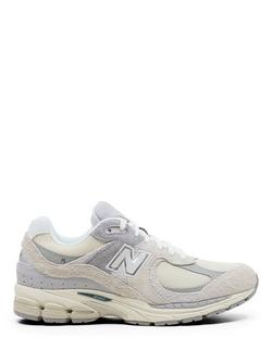 New Balance 2002 Suede Lace-Up Trainers, Linen/Concrete, Linen/Concrete