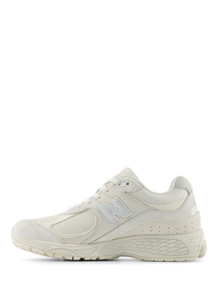 New Balance 2002R Leather Blend Trainers, Sea Salt/Silver - view 2, Sea Salt/Silver