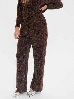 Saint Tropez Noella Polka Dot Trousers, Fudge, Fudge