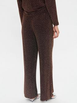Saint Tropez Noella Polka Dot Trousers, Fudge - view 2, Fudge