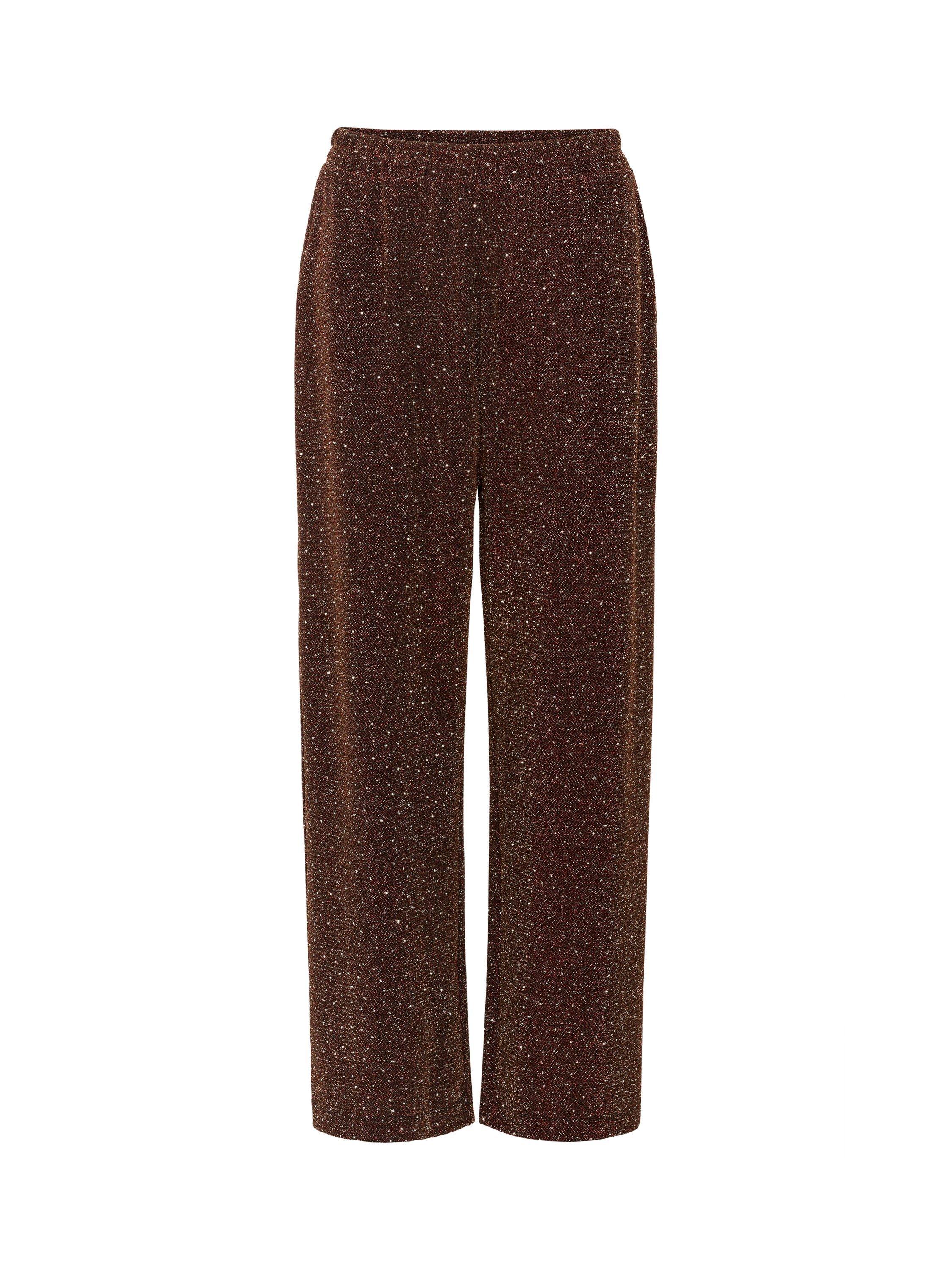 Product image 5 of 6, which shows Saint Tropez Noella Polka Dot Trousers, Fudge, XS