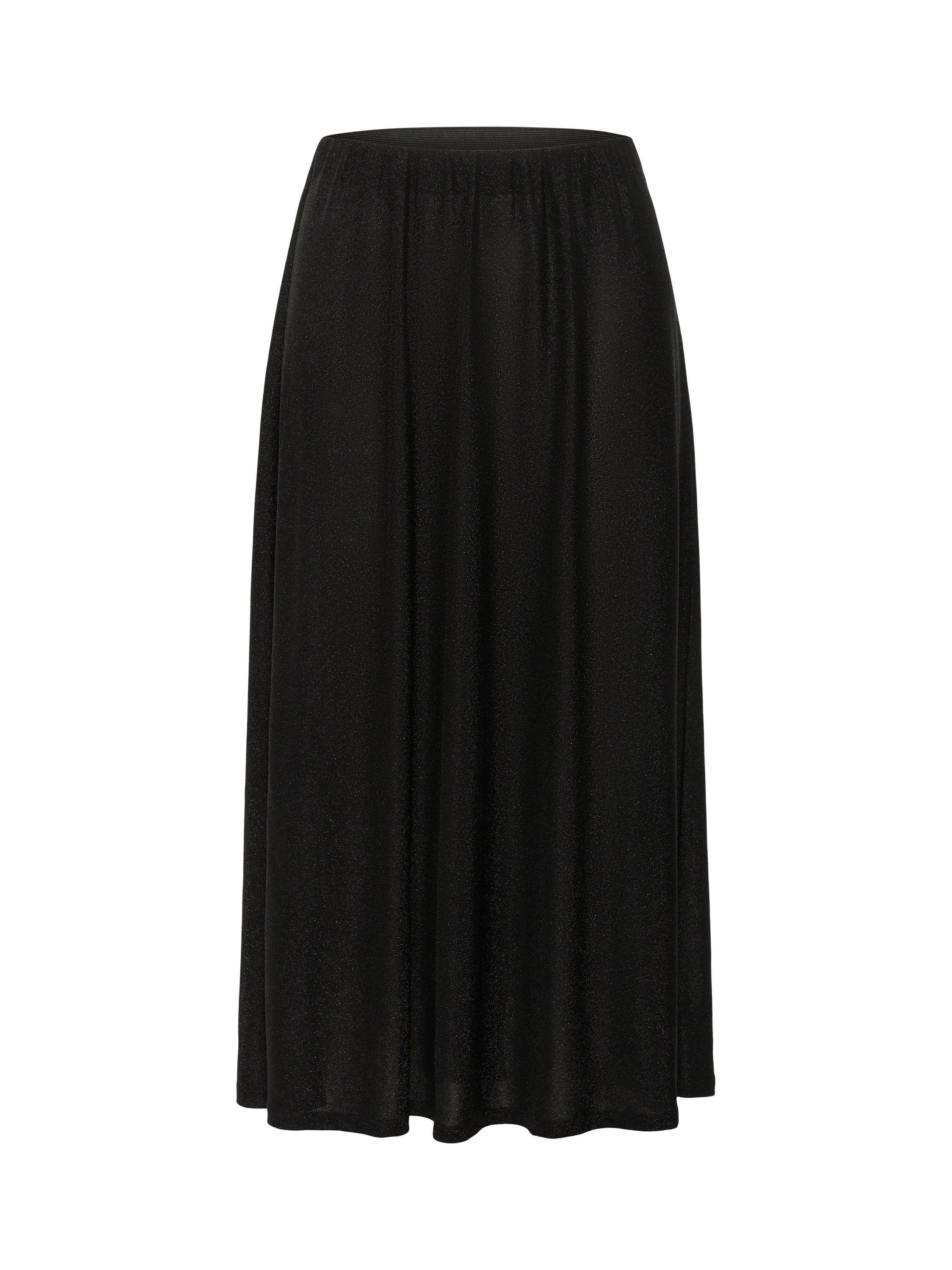 Product image 5 of 6, which shows Saint Tropez Noella Metallic Midi Skirt, Black, XS