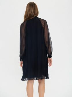 Saint Tropez Nuri Sheer Sleeve Pleat Mini Dress, Black - view 2, Black