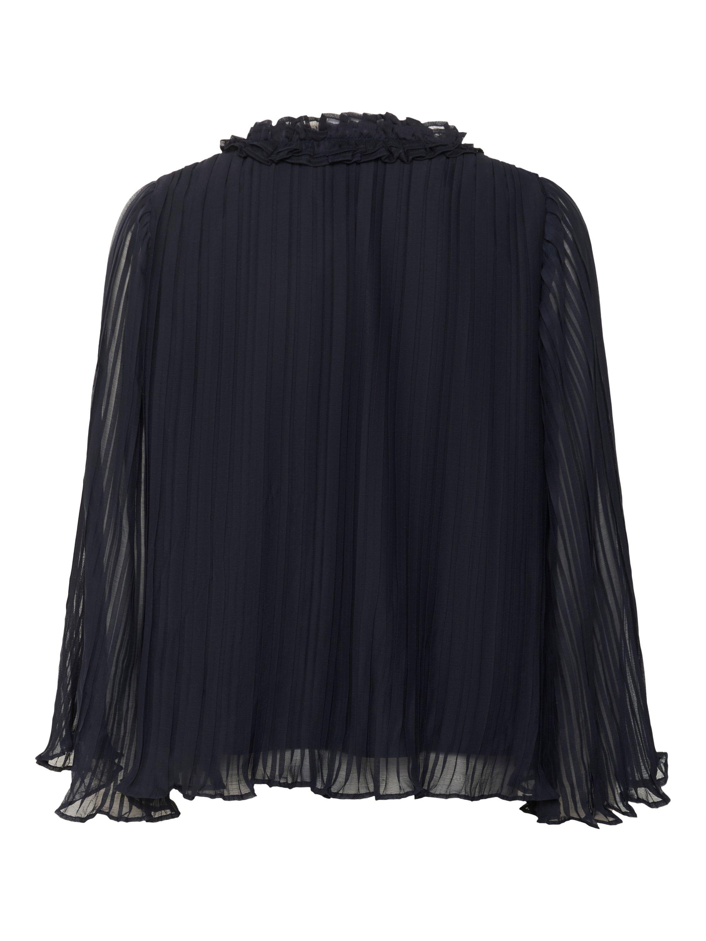 Product image 6 of 6, which shows Saint Tropez Noella V-Neck Blouse, Black, XS