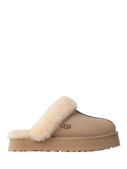 UGG Disquette Suede Platform Slippers, Sand, Sand